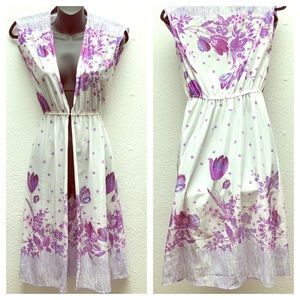 Vintage Floral Dress S